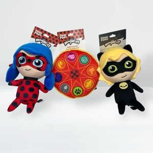 Miraculous Ladybug and Cat Noir Plush Toy Set